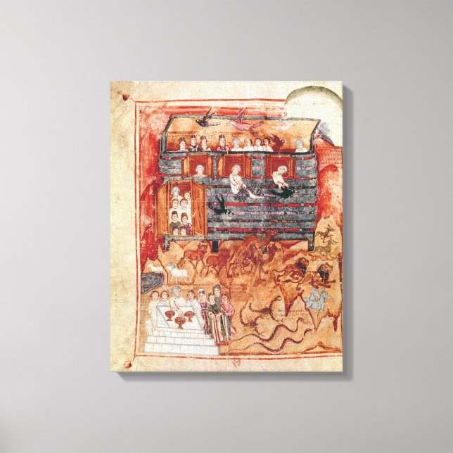 Lienzo N.A.L 2334 fol.10v Arca de Noé, de 'De Tours Pent (Anverso)