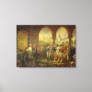 Lienzo N. Bonaparte visitando la plaga de