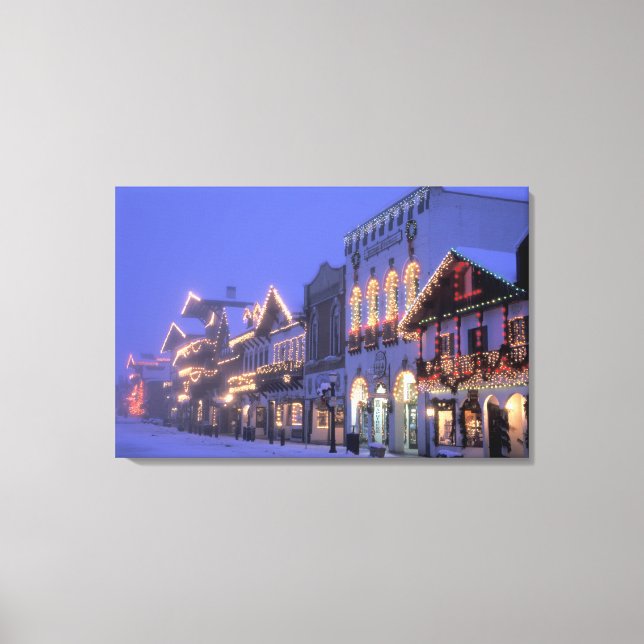 Lienzo NA, EE.UU., Washington, Leavenworth. Calle princip (Anverso)
