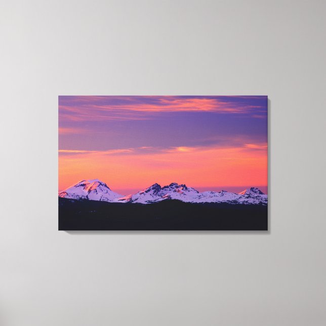 Lienzo NA, EEUU, Oregón, Las Montañas De Las Tres Hermana