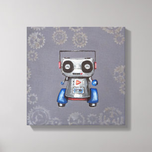 Lienzo Nacido en el baby-boom del robot