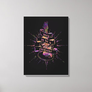 Lienzo Nacido para ser una estrella de rock