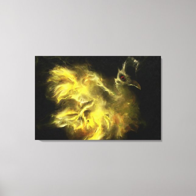 Lienzo Nacimiento de fénix (Anverso)