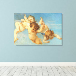 Lienzo Nacimiento de Venus, detalle de Ángeles por Alexan