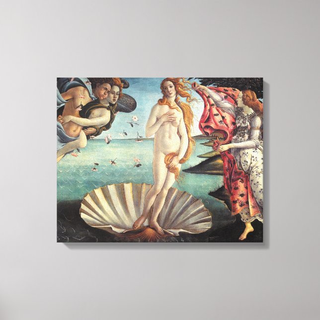 Lienzo Nacimiento de Venus por Sandro Botticelli (Anverso)