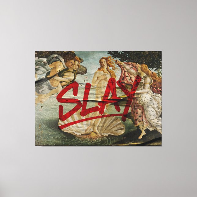 Lienzo Nacimiento de Venus × SLAY – Edición Red Marker (Anverso)