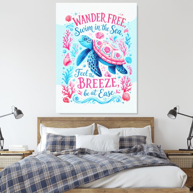 Lienzo Nada Libre Nadar en el Mar (Insitu(Dormitorio))