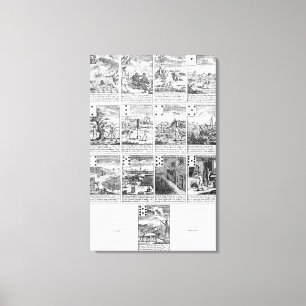 Lienzo Naipes que satirizan empresas de la "burbuja"