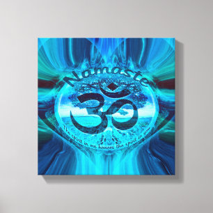 Lienzo Namaste Blue Glow