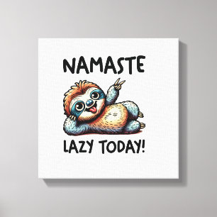 Lienzo Namaste Perezoso Vibra Relajada