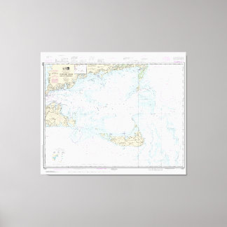 Lienzo Nantucket Sound and Approaches Nautical Chart 1323