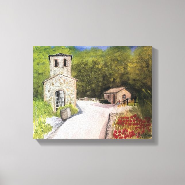 LIENZO NAPA VALLEY WINERY WATERCOLOR (Anverso)