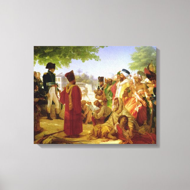 Lienzo Napoleón Bonaparte perdonando a los rebeldes (Anverso)
