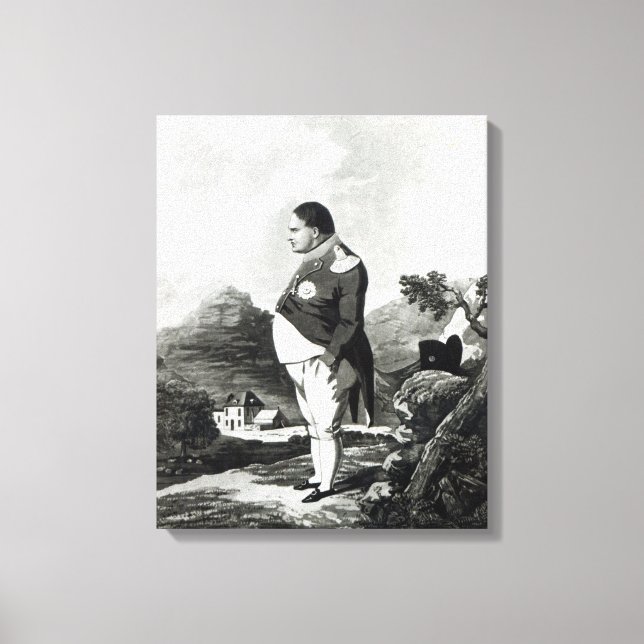 Lienzo Napoleón en la isla de Santa Elena, 1820 (Anverso)