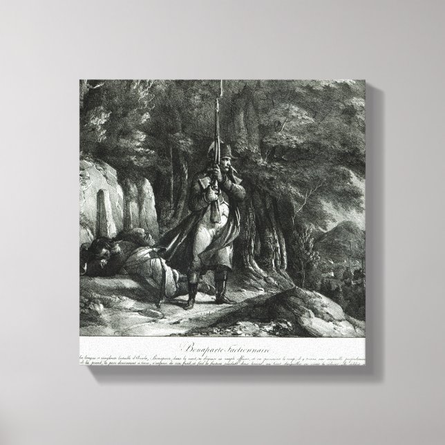 Lienzo Napoleón en régimen de centinela (Anverso)