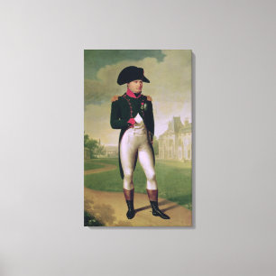Lienzo Napoleon I delante del castillo francés de