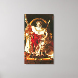 Lienzo Napoleon I en el trono imperial, 1806