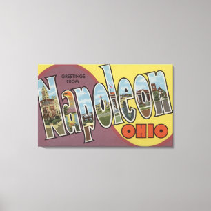 Lienzo Napoleón, Ohio - Escenas de letras grandes