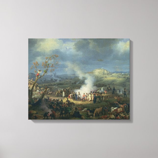 Lienzo Napoleón visitando un Bivouac (Anverso)