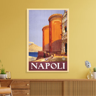 Lienzo Nápoles, Italia, Castillo Castel Nuovo Viajes Anti