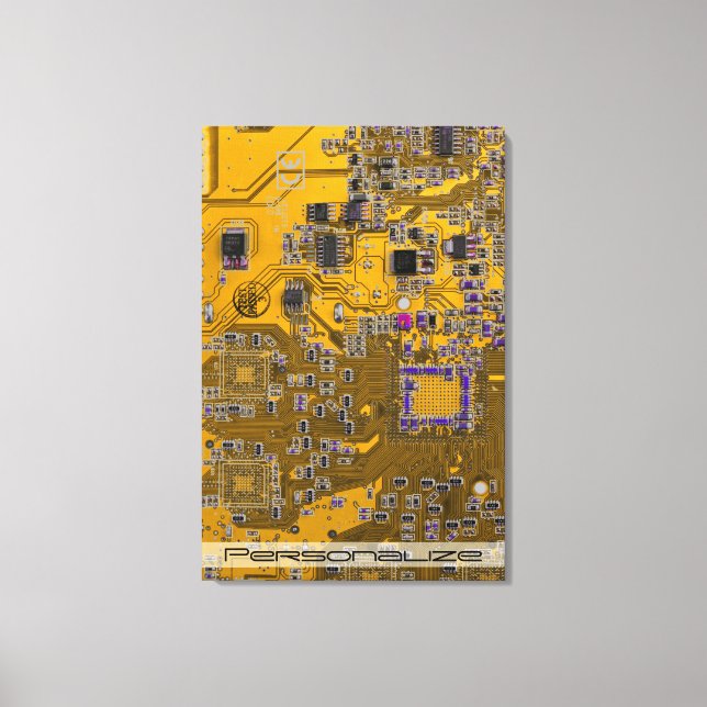 Lienzo Naranja de la placa de circuito del PCB del conjun (Anverso)