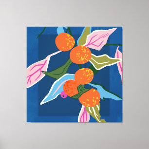 Lienzo Naranja exuberante Botánicos