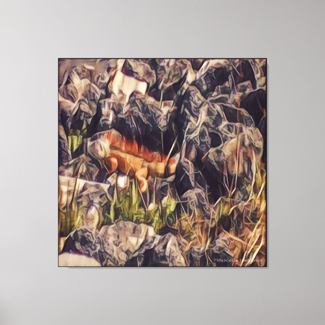 Lienzo Naranja Guana Art (Anverso)