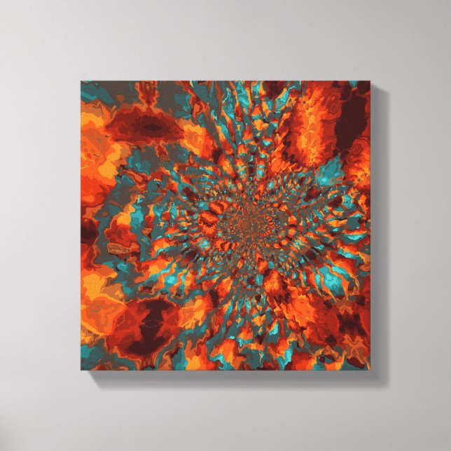 Lienzo Naranja Marble (Anverso)
