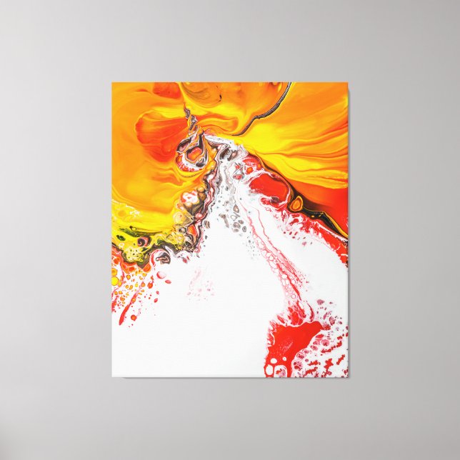 Lienzo Naranja Resumen Minimalista (Anverso)