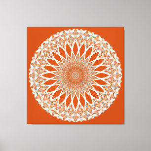 Lienzo Naranja Squirrel Tristyns Mandala