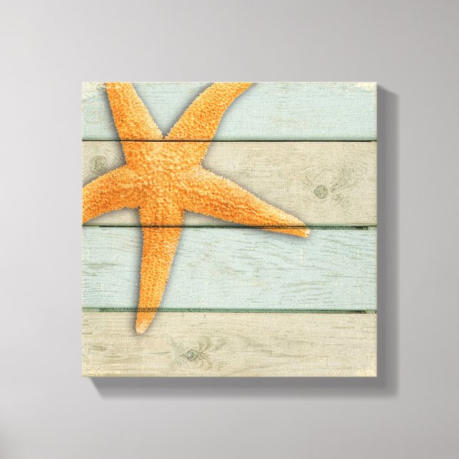 Lienzo Naranja Starfish (Anverso)
