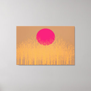 Lienzo Naranja Sunset