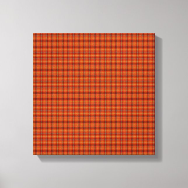 Lienzo Naranja Tartan Wrapped Canvas (Anverso)