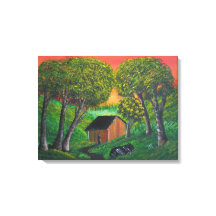 Naranja Trapper Shack Wood Forest Landscape