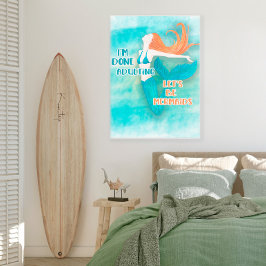 Lienzo Naranja Verde azulado listo adulando