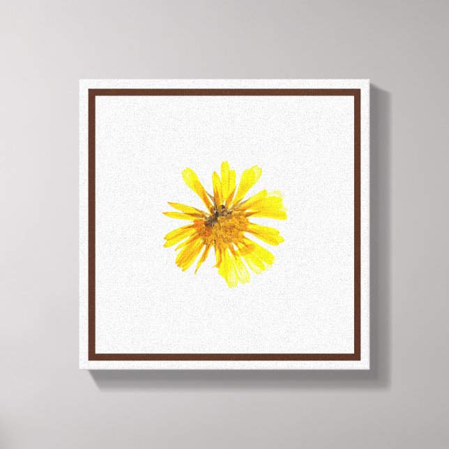 Lienzo Naranja vibrante Blossom Wall Art (Anverso)