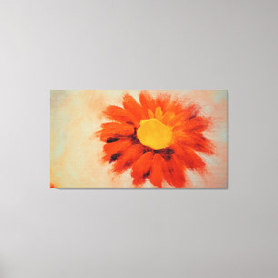 Lienzo Naranja vibrante girasol