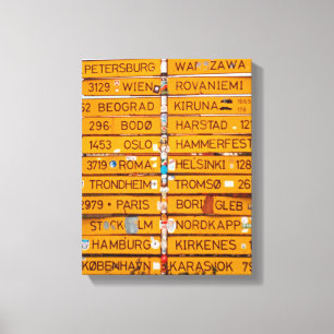 Lienzo Narvik Signpost