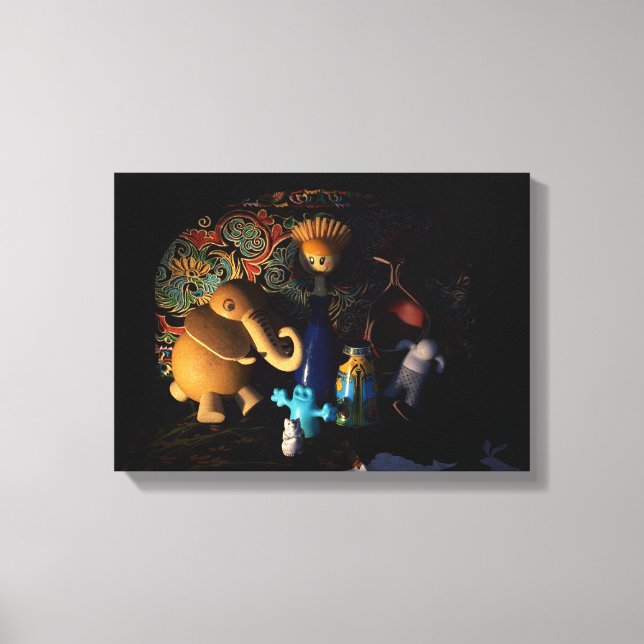 Lienzo Natividad contemporánea 22,26 x 16,00 Canvas (Anverso)