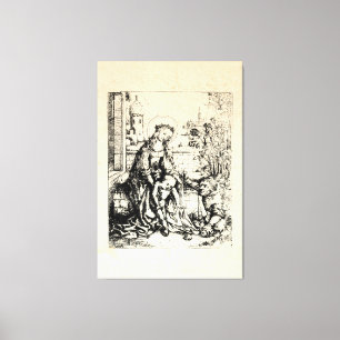 Lienzo Natividad Madonna y Virgen Infantil María