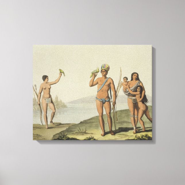 Lienzo Nativos de Guyana (color litho) (Anverso)
