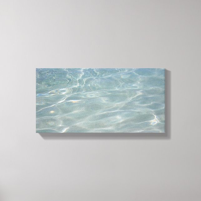 Lienzo Naturaleza azul del Resumen del Agua del Caribe (Anverso)