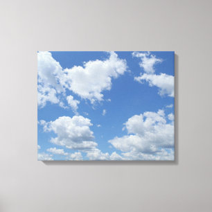Lienzo Naturaleza del paisaje de las nubes blancas del ci