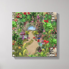 Lienzo Naturaleza interior y exterior en flor