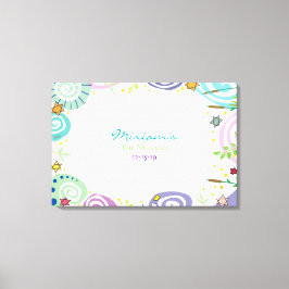 Lienzo NATURALEZA MADRE SWIRL Bat Mitzvah Rótulo A Bordo