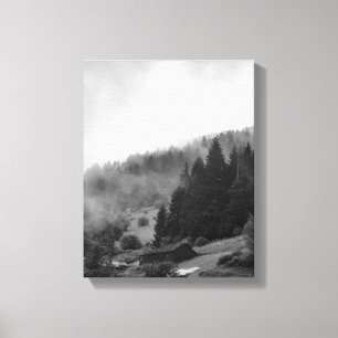Lienzo Naturaleza mágica, fresca en niebla