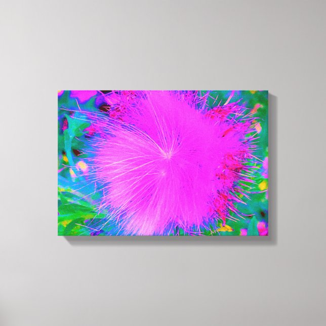 Lienzo Naturaleza psicodélica púrpura ultravioleta (Anverso)