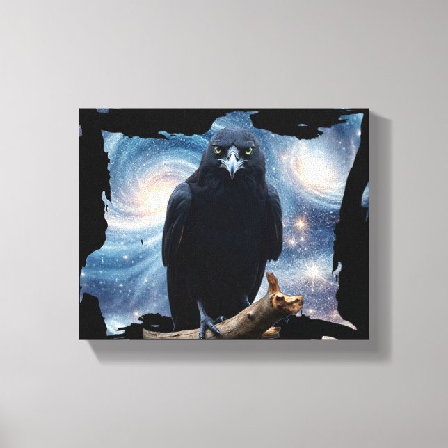 Lienzo Naturaleza silvestre Crow-Raven Canvas Wall Art (Anverso)