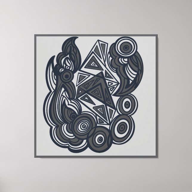 Lienzo Nature and Geometry Harmony (Anverso)