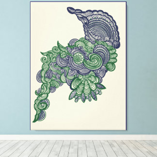 Lienzo Nature_Inspired WallArt with Floral Centerpiece
